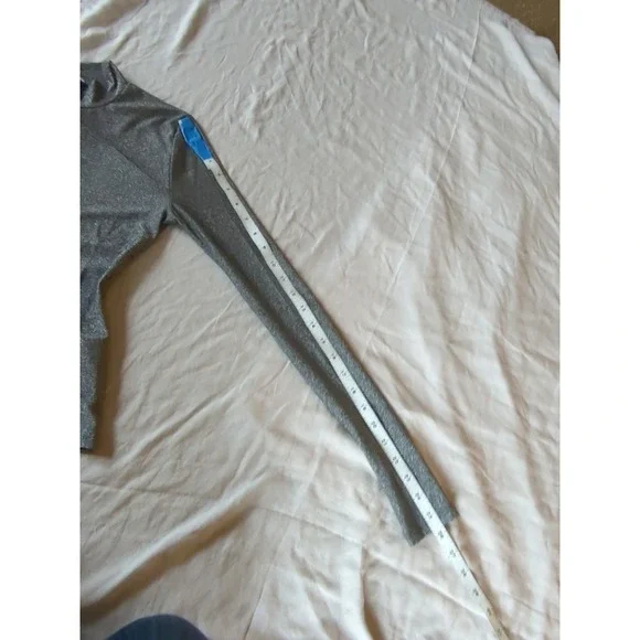 Reformation Bailey Knit Top Sparkle Black Pullover Long Sleeve Mock Neck - Picture 8 of 10